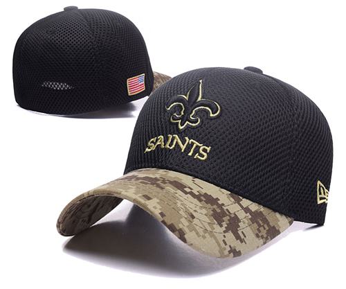 NFL Men's New Orleans Saints New Era Graphite Salute to Service Sideline 39THIRTY Flex Hat